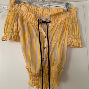 Caroline Constas off the shoulder top